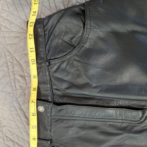 Vintage Express leather mini skirt 4/6 - Picture 8 of 11